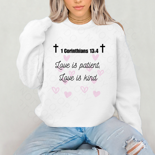 Love is patient PNG